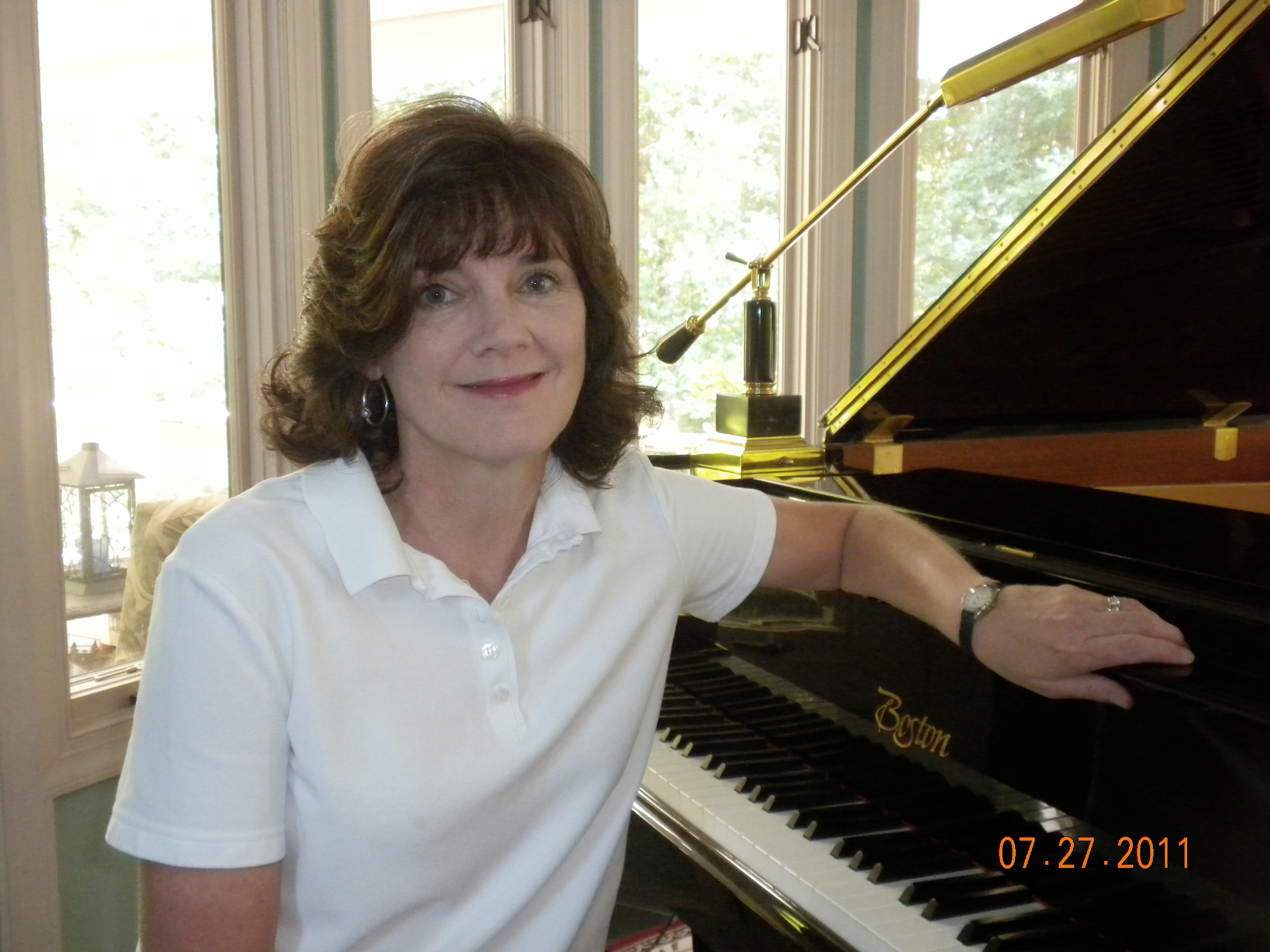 Student at piano